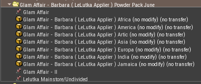 Glam Affair Contents